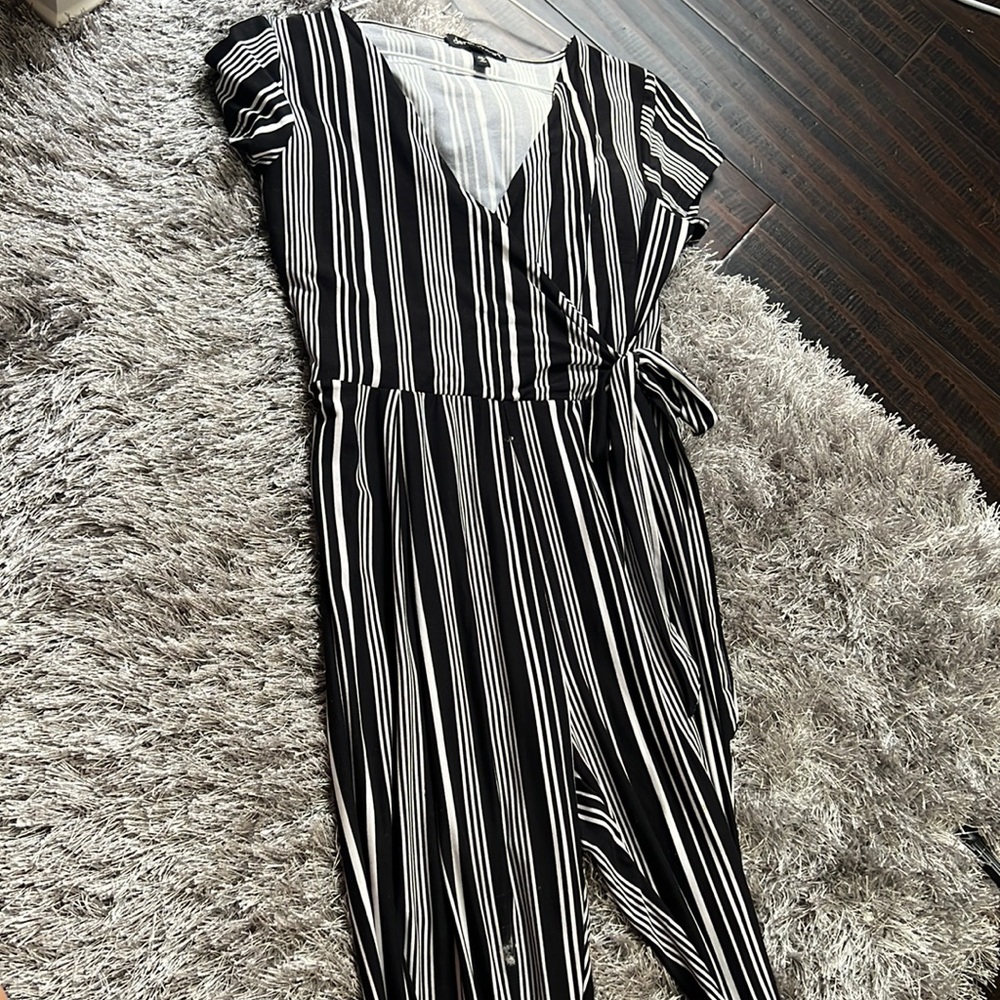 Black and white jumpsuit